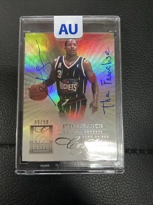 1999-00 Skybox Premium Prime Time Rookies Steve Francis RC Auto Inscription COA - Image 1 of 4