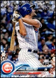 2018 Topps Holiday Snowflake #HMW42 Daniel Murphy Chicago Cubs - Picture 1 of 2