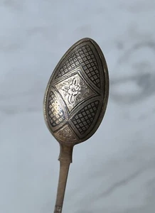 Antique Imperial Russian Spoon Tea Sterling Silver 84, 1875 - Picture 1 of 8