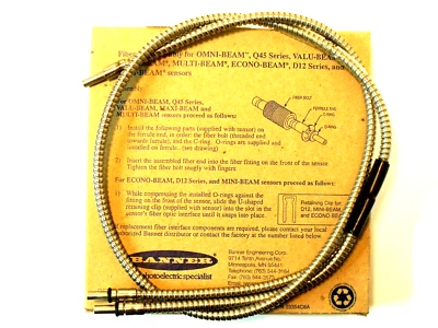 NIB Banner 17227 BF13S Diffuse Mode Bifurcated Glass Fiber:  ϕ0.062" Bundle - Image 1 of 4