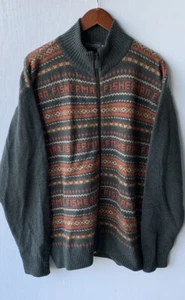 Fisherman Out of Ireland Pullover mit Reißverschluss Herren Größe XXL Wolle - Bild 1 von 7