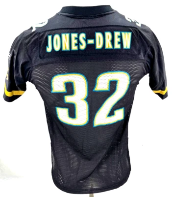 Camiseta de fútbol americano negra juvenil Jacksonville Jaguars Reebok Maurice Jones-Drew #32 L Foto 1 de 4