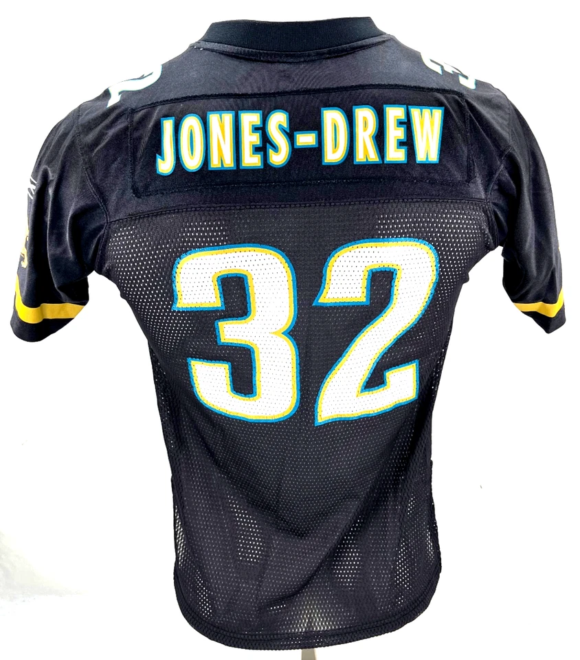 Camiseta de fútbol americano negra juvenil Jacksonville Jaguars Reebok Maurice Jones-Drew #32 L Foto 1 de 4