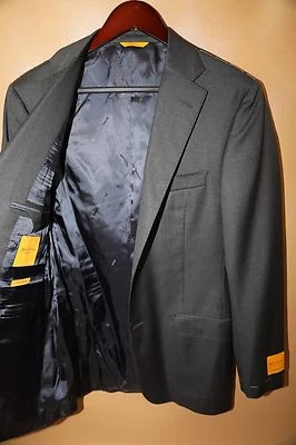 #239  Hickey Freeman Beacon Gray Blazer Suit Jacket Size 38 R - Image 1 of 4