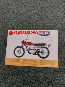 KAWASAKI 250 SAMURAI 'BROCHURE' LEAFLET, 1967. PLEASE READ DESCRIPTION BELOW. - Picture 1 of 8