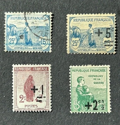 1917-22. Ploughing, Widow, Orphans, Spink/M#151U 165MH 162MH, 163MH, see list - Image 1 of 3