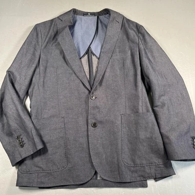 Blazer Hart Schaffner Marx Para Hombres Grande Lino Sin Forro Chaqueta Informal Abrigo Deportivo Foto 1 de 4
