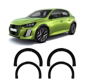Radlaufverbreiterung Kotflügel Schutzleisten für Peugeot 208 Schwarz 2019-2024 - Bild 1 von 5