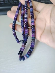 Natural Purple Sugilite Gems Round Beads Healing necklace - Bild 1 von 7