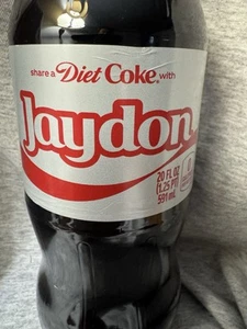 Condividi una Coca-Cola con Jaydon 2025 Regalo Personalizzato Bottiglia Coca~Cola 20oz Dieta - Foto 1 di 2