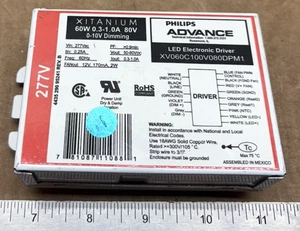 Philips Advance Xitanium XV060C100V080DPM1 LED Driver 60W 277V 0-10V Dimmable - Picture 1 of 5