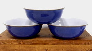 LOT(s) of 3 Denby IMPERIAL BLUE Soup / Cereal bowl , 6 3/8", England, EUC! - Picture 1 of 6