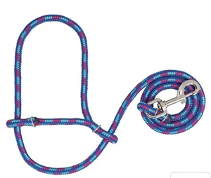 Neu mit Etikett Weaver Vieh Seil Schaf & Ziege Halfter & Druckknopf mehrfarbig 3/8” x 52” - Bild 1 von 3