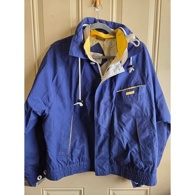 Chaqueta cortavientos vintage McGregor azul amarillo estilo 60100 talla M golf Foto 1 de 4