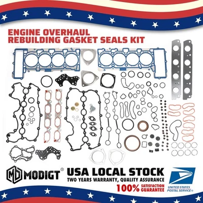 079103383AQ Cylinder Head Gasket Set Kit For Volkswagen Touareg Audi S5 A6 A8 - Imagem 1 de 4