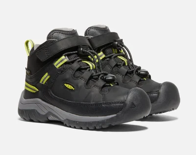 Keen Little Kids Targhee Waterproof Boots Size 10 in Black/steel/Lime, NIB - Image 1 of 4