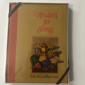 Vintage Recipes for Living Book Mrs. R. G. Evelyn LeTourneau Christian HC 70's - Picture 1 of 3