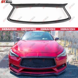 Dry Carbon Fiber Front Bumper Grille Frame Kits Fits For Infiniti Q60 2017-2022 - Picture 1 of 24