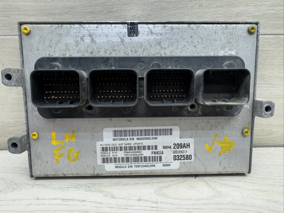 2004 Jeep Liberty 3.7L M/T Engine ECU Computer Module ECM p56044209ah i6643 PS - Image 1 of 3