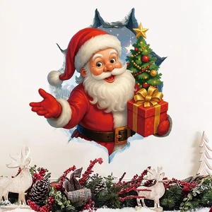 Weihnachten Kreativ Wandsticker%2C Weihnachtsmann kaputt Wand Cartoon Design 2025 - Bild 1 von 31