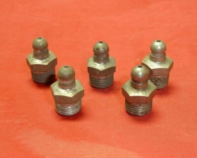 Nuevo de Lote Antiguo Lincoln Kleenseal Grasa Zerk Accesorios Años 40 1930 1/8" NPT Ford Chevrolet Foto 1 de 3