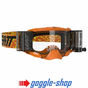 LEATT VELOCITY 5.5 MOTOCROSS MX ENDURO GOGGLES - NEON ORANGE / ROLL-OFFS - Picture 1 of 1