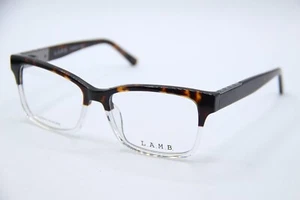 NEW L.A.M.B. LAMB LA060 TORTOISE CLEAR AUTHENTIC DESIGNER EYEGLASSES 53-16 - Picture 1 of 4
