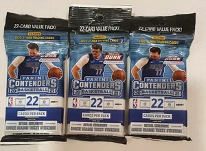 Lote de 3 tarjetas coleccionables de baloncesto de la NBA 2020-21 Panini Contenders caja 66 tarjetas - Imagen 1 de 1