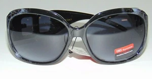 Cg Eyewear Women's Sunglasses UV Protection Plastic Black Blue Oversized - Picture 1 of 5