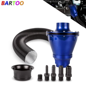 Kit de filtro de aire sistema de admisión de aire frío universal de 70 mm para automóvil azul - Imagen 1 de 10