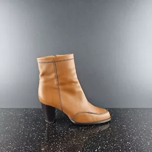 Hogan brown leather ankle boots Sz 39, US 9 wmns - Picture 1 of 15