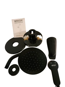 Wrisin Brass Shower Faucet Set with Valve Matte Black WRSRD0819-MB - Picture 1 of 9