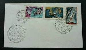 [SJ] Vietnam Vostok II & IV Space Flights 1962 Space Astronomy Rocket (stamp FDC - Picture 1 of 5