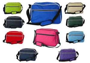 Men's Unisex Shoulder Bag Retro Messenger Handbag School Work Overnight Bag - Picture 1 of 16