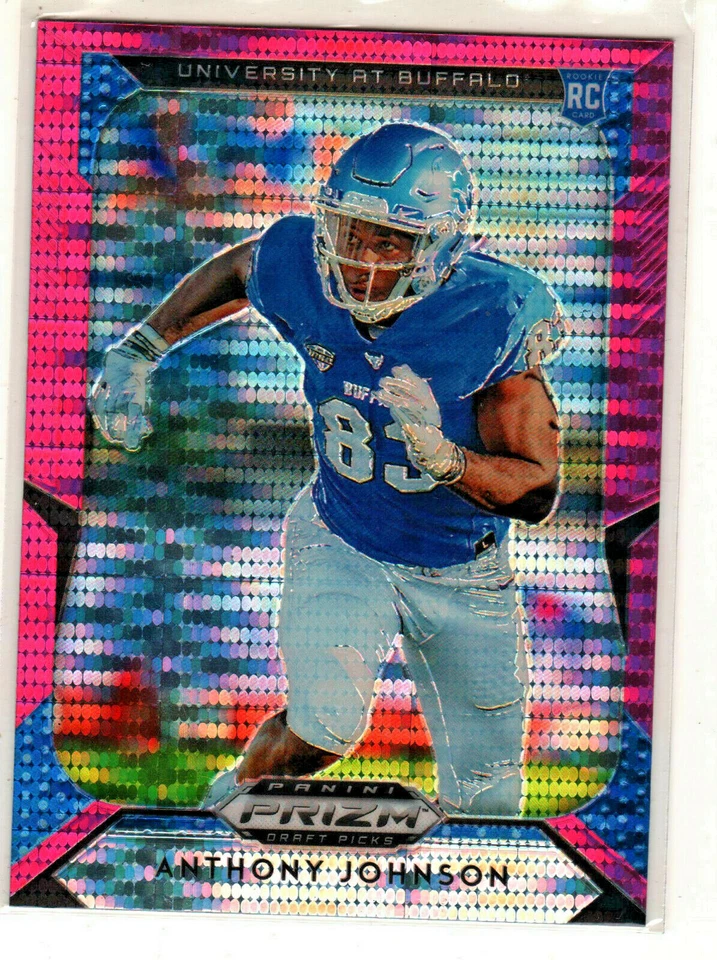 2019 Panini Prizm Draft Picks Anthony Johnson Pink Pulsar Prizm RC Buffalo BX1 - Image 1 of 1