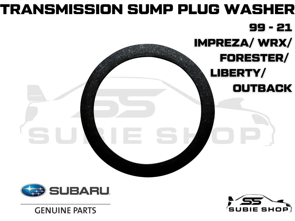 Genuine Subaru 99 + Impreza Forester Liberty Transmission Sump Drain Plug Washer - image 1 of 4
