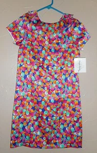 Nuevo con etiquetas Vestido Maggie Breen Too Multicolor Mangas Cortas LUNARES PUNTO Talla 7 - Imagen 1 de 9