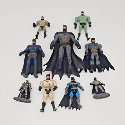 Action Figures Lot 9 Piece Mixed Dark Knight Batman 90's Vintage DC McFarlane - Image 1 of 2