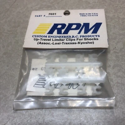 Rare Hard To Find RPM Up-Travel Clips For Shocks- Assoc. Losi. Traxxas. Kyosho - Image 1 of 2