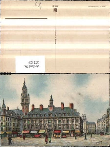 272129,Künstler AK Barday Frankreich Lille Le Grand Place Platz Rathaus Turm Ges - Picture 1 of 1