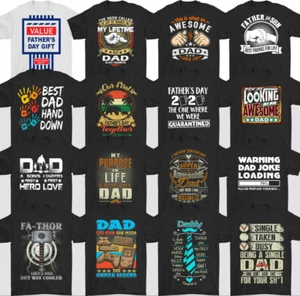DAD T-SHIRT, Father's Day, Daddy, Gift, For Him, Present, Mens, Printed, Top,Tee - Picture 1 of 43