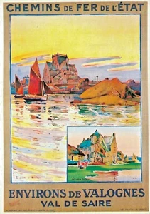 C.P.A / THÈME / PUBS DIVERS 1980 / CH.DE FER ENVIRONS DE VALOGNES  - Picture 1 of 2