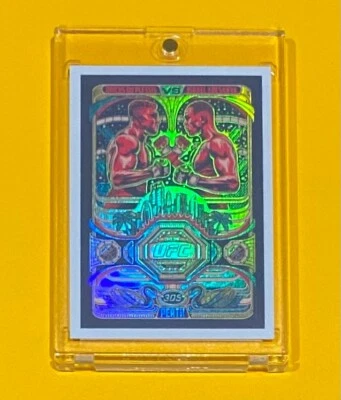 2024 Topps Now UFC 305 Du Plessis vs. Adesanya ARTIST FIGHT POSTER SP #305SP 🔥 - Image 1 of 4