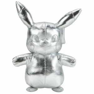 Pikachu Pokémon 25. Feier 8 Zoll Sammlerstück Silber Stofftier Plüschtier - Bild 1 von 5