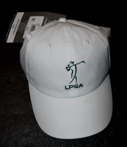 LADIES PGA PERFORMANCE White Baseball Cap, One Size Fits Most, New - Picture 1 of 4