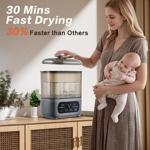 Babyflaschenste-Rilisator und Trockner, elektrischer Dampfste-Rilisator und Trockner für Baby - Bild 1 von 8