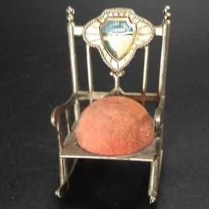 Miniature Rocking Chair Styrofoam Pin Cushion Souvenir Niagara Falls Hong Kong - Picture 1 of 7