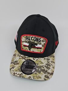 Atlanta Falcons 2021 New Era 39THIRTY Salute To Service Flex Black/Camo Hat New