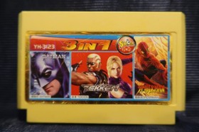 SpiderMan Famiclone Pegasus cartridge 8 bit Famicom 60 pin Nes Game Dendy 3IN1