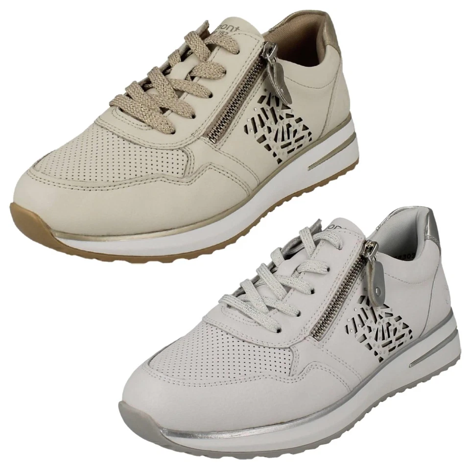 Damen Remonte Keil Sohle Turnschuhe D1G00 - Bild 1 von 1